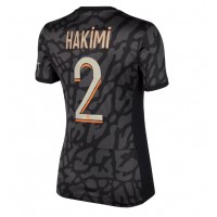 Fotballdrakt Dame Paris Saint-Germain Achraf Hakimi #2 Tredjedrakt 2023-24 Kortermet